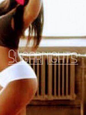 Ava in Seattle wearing white panties shows her perfect figure.